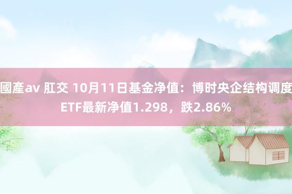 國產av 肛交 10月11日基金净值：博时央企结构调度ETF最新净值1.298，跌2.86%