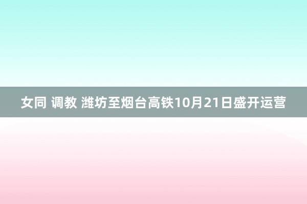 女同 调教 潍坊至烟台高铁10月21日盛开运营