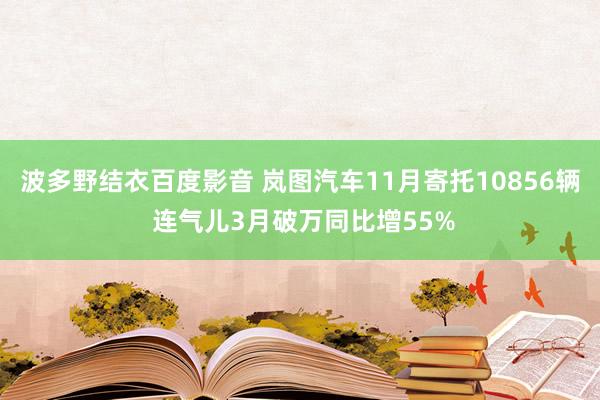 波多野结衣百度影音 岚图汽车11月寄托10856辆 连气儿3月破万同比增55%