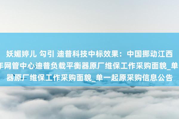 妖媚婷儿 勾引 迪普科技中标效果：中国挪动江西公司2024年-2026年网管中心迪普负载平衡器原厂维保工作采购面貌_单一起原采购信息公告