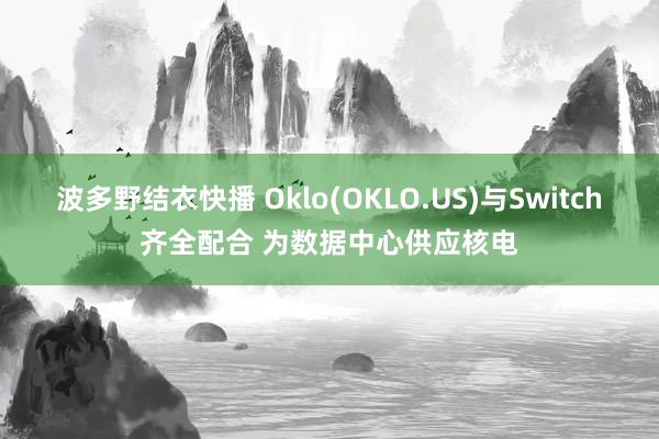 波多野结衣快播 Oklo(OKLO.US)与Switch齐全配合 为数据中心供应核电