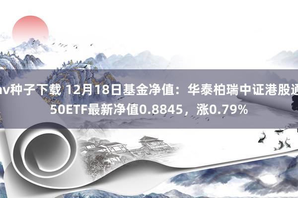 av种子下载 12月18日基金净值：华泰柏瑞中证港股通50ETF最新净值0.8845，涨0.79%