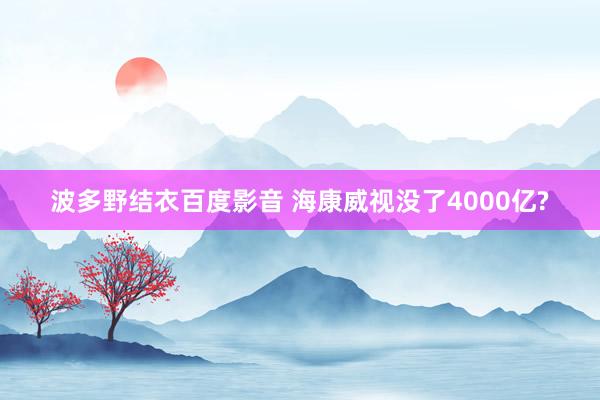 波多野结衣百度影音 海康威视没了4000亿?