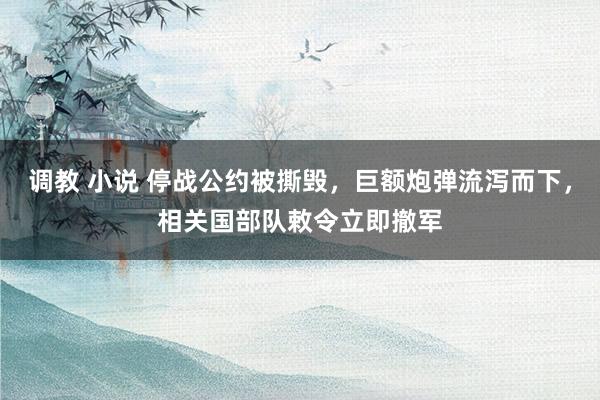 调教 小说 停战公约被撕毁，巨额炮弹流泻而下，相关国部队敕令立即撤军