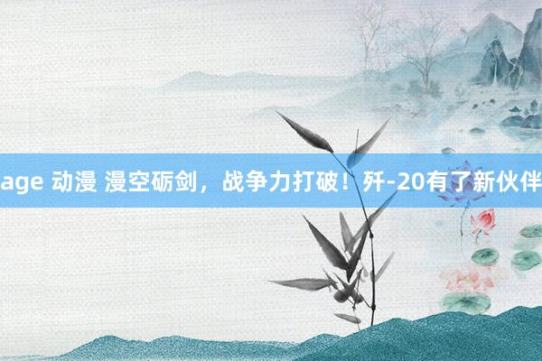 age 动漫 漫空砺剑，战争力打破！歼-20有了新伙伴