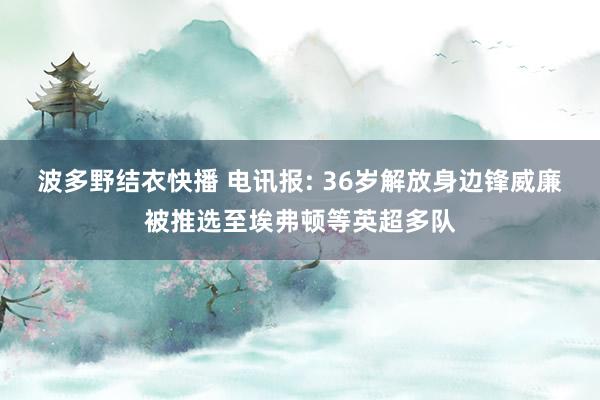 波多野结衣快播 电讯报: 36岁解放身边锋威廉被推选至埃弗顿等英超多队